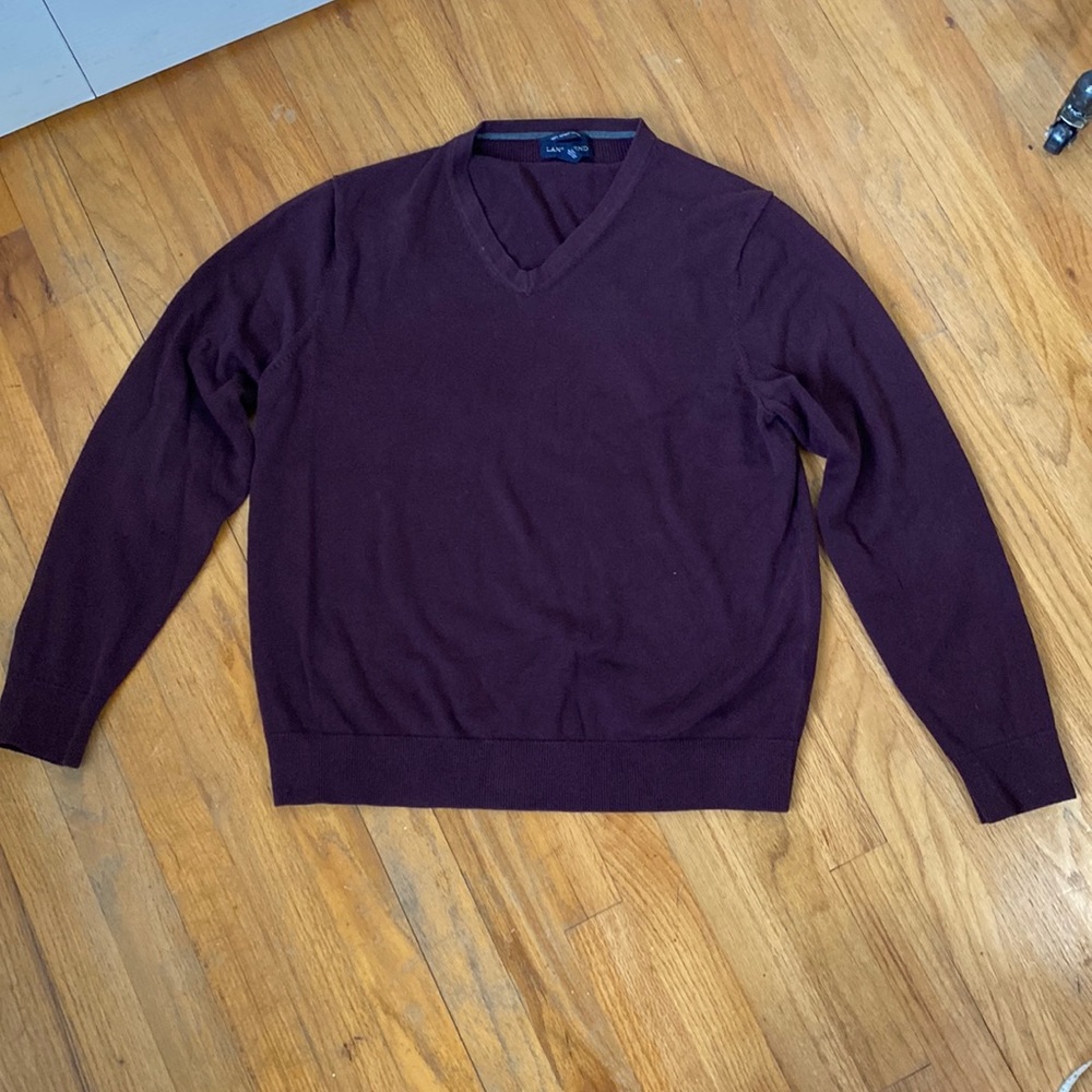 V-Neck Sweater by Lands’ End